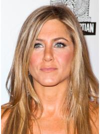 Blonde Straight Convenient Synthetic Wigs Jennifer Aniston Style