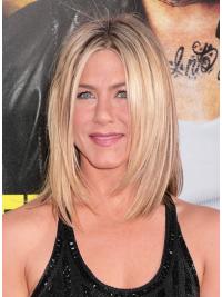 Lace Front Layered Shoulder Length 13 Inches Synthetic Wigs Jennifer Aniston Style