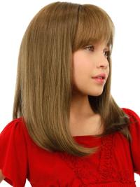 Affordable Blonde Straight Children Human Hair Wigs