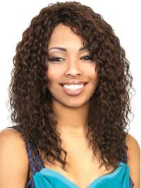 Brown Long Synthetic Wigs For African American