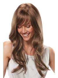 Amazing With Bangs Long Wavy 22 Inches Synthetic Wig With Front Lace