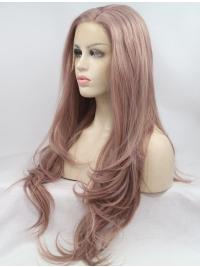 Durable 28 Inches Long Layered Wavy Lace Front Wigs