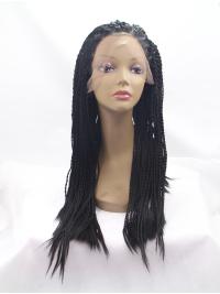 Long 20 Inches Sleek Best Quality Synthetic Lace Front Wigs
