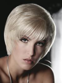 8 Inches Perfect Short Remy Human Hair Young Fashion Wigs