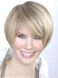 Monofilament Grey Young Fashion Short Synthetic Wig